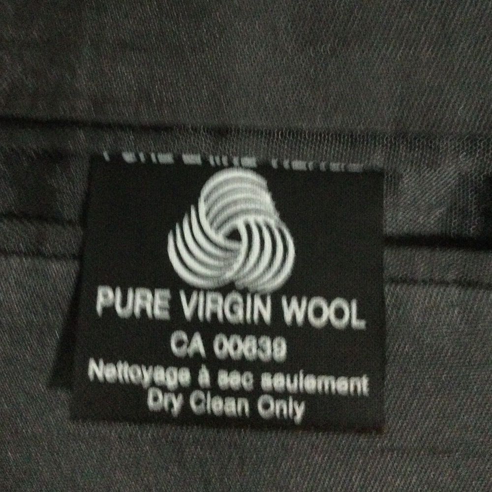 100% Pure Virgin Vintage Wool Gray Sport Coat - Picture 3 of 6